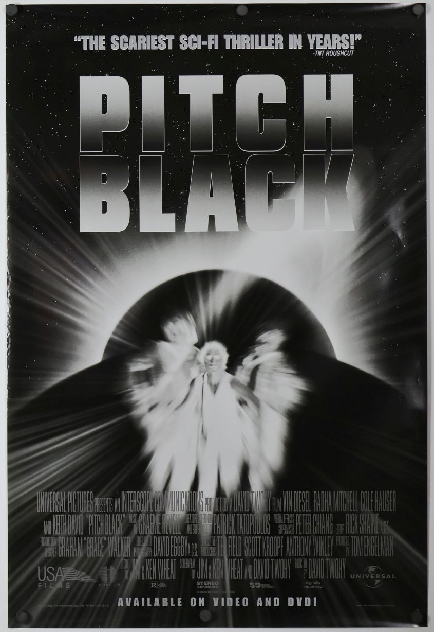 Pitch Black (2000) original theatrical movie poster - Video