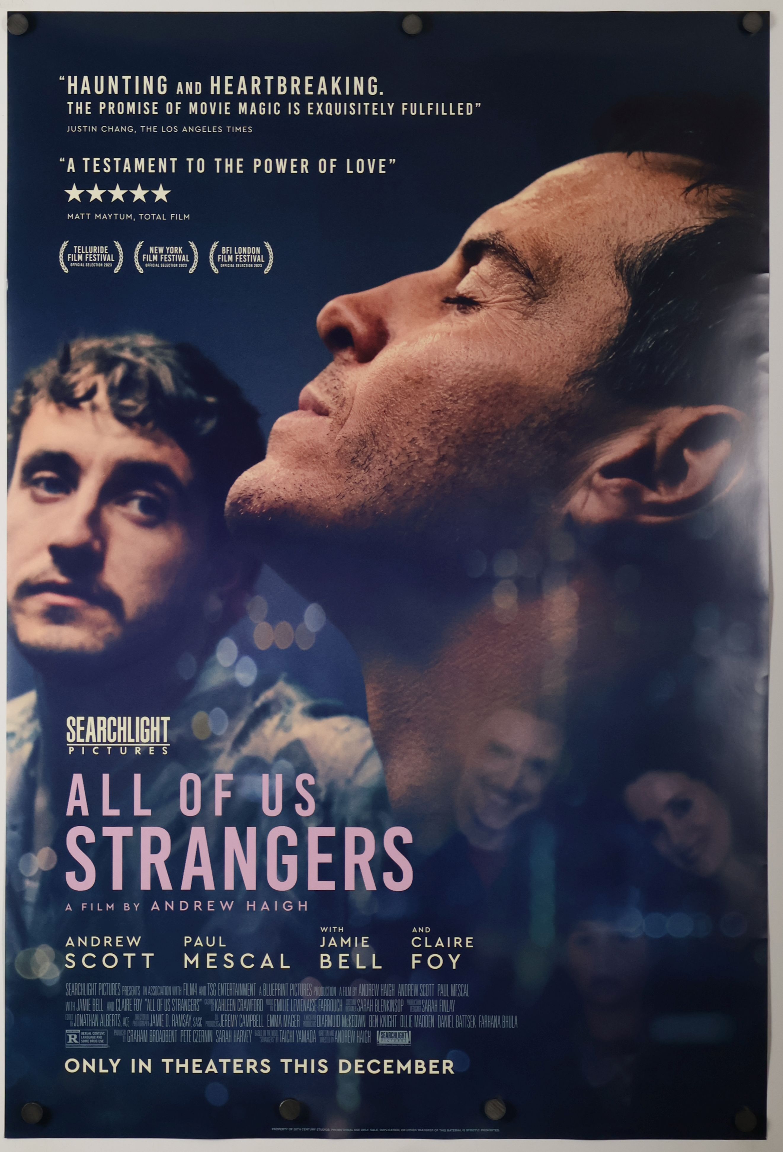 All of Us Strangers (2023) original theatrical movie poster - Final