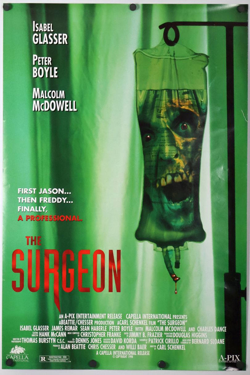 The Surgeon (1996) original theatrical movie poster - Video
