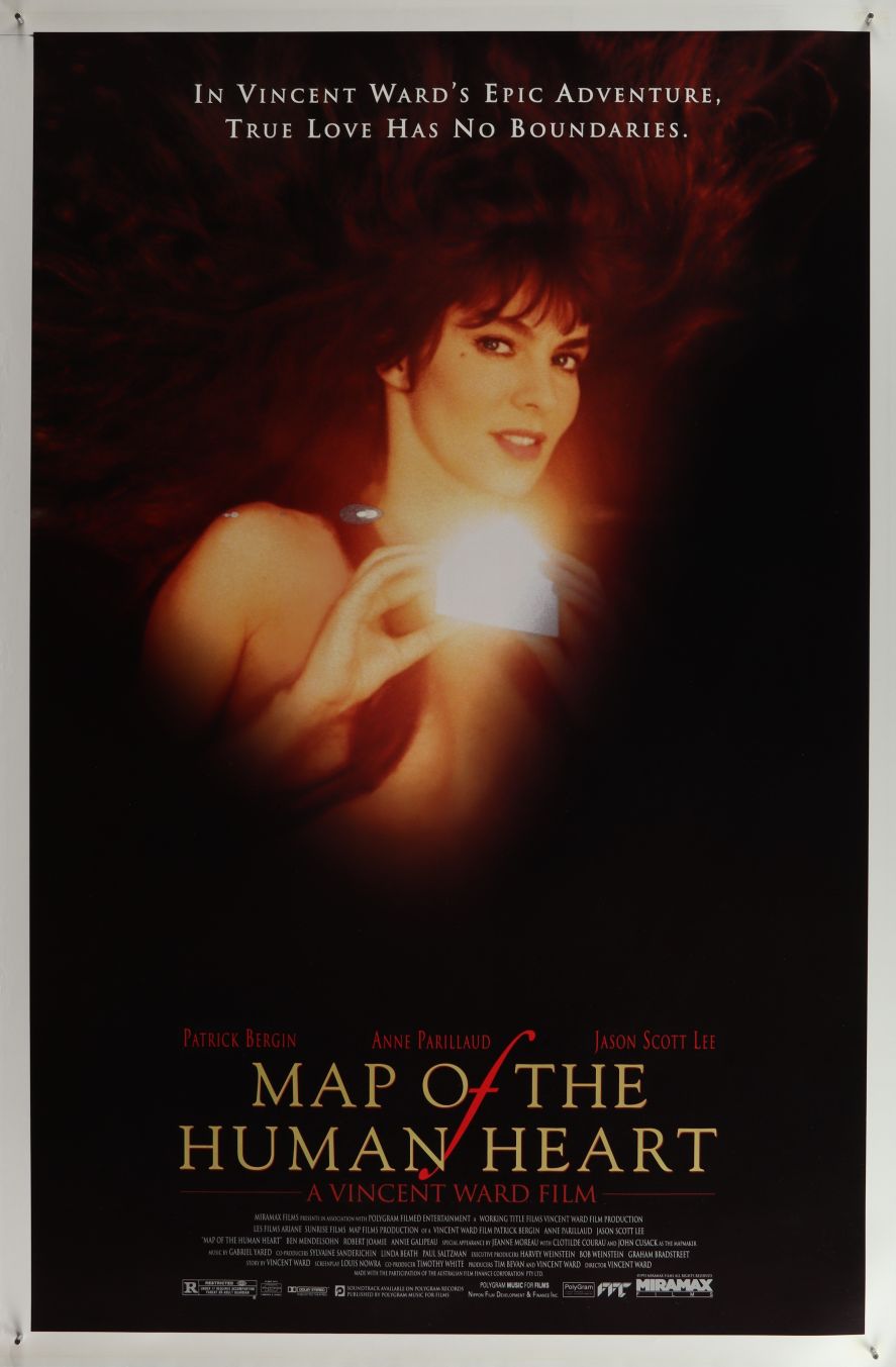 Map of the Human Heart (1993) original theatrical movie poster - Final