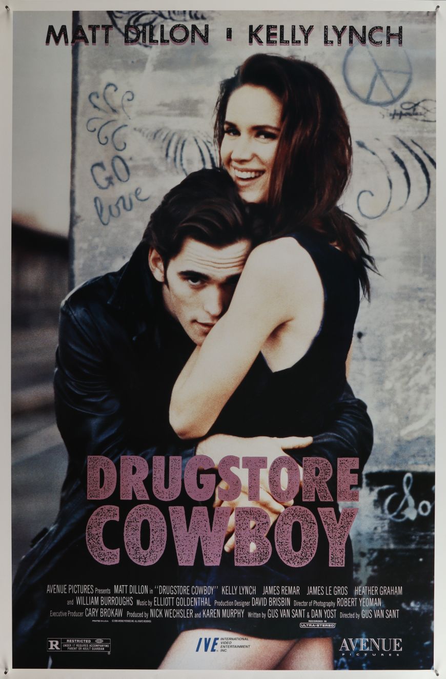 Drugstore Cowboy (1989) original theatrical movie poster - Video