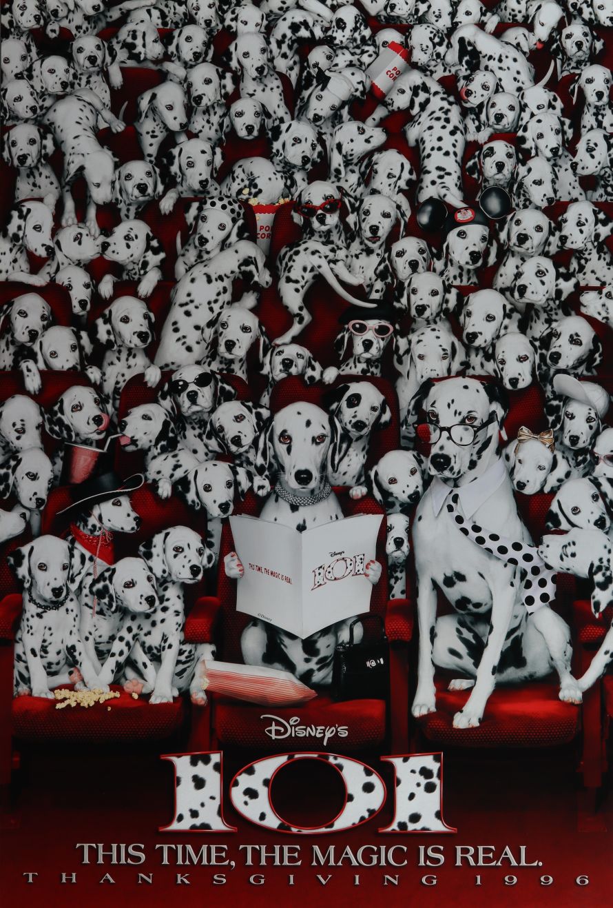 101 Dalmatians (1996) original theatrical movie poster - Advance