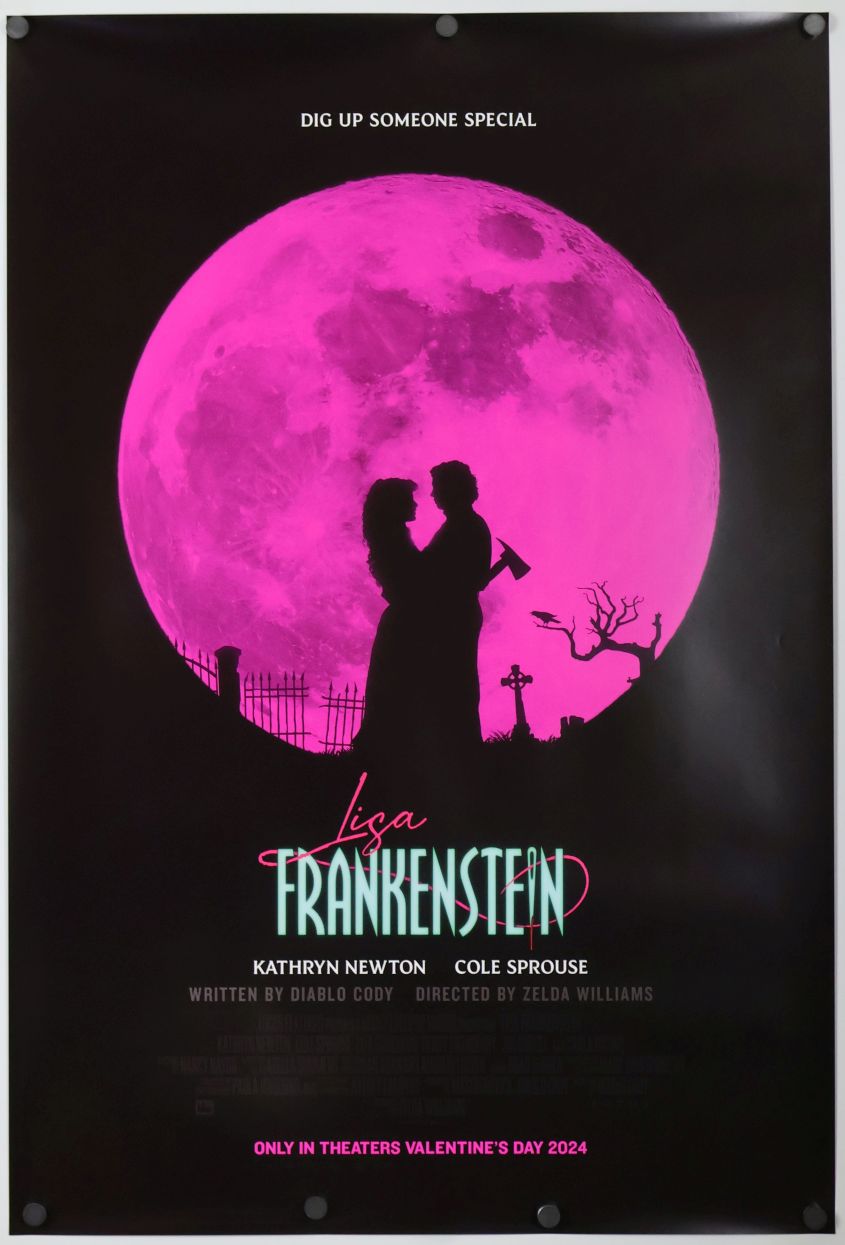 Lisa Frankenstein (2024) original theatrical movie poster - Advance