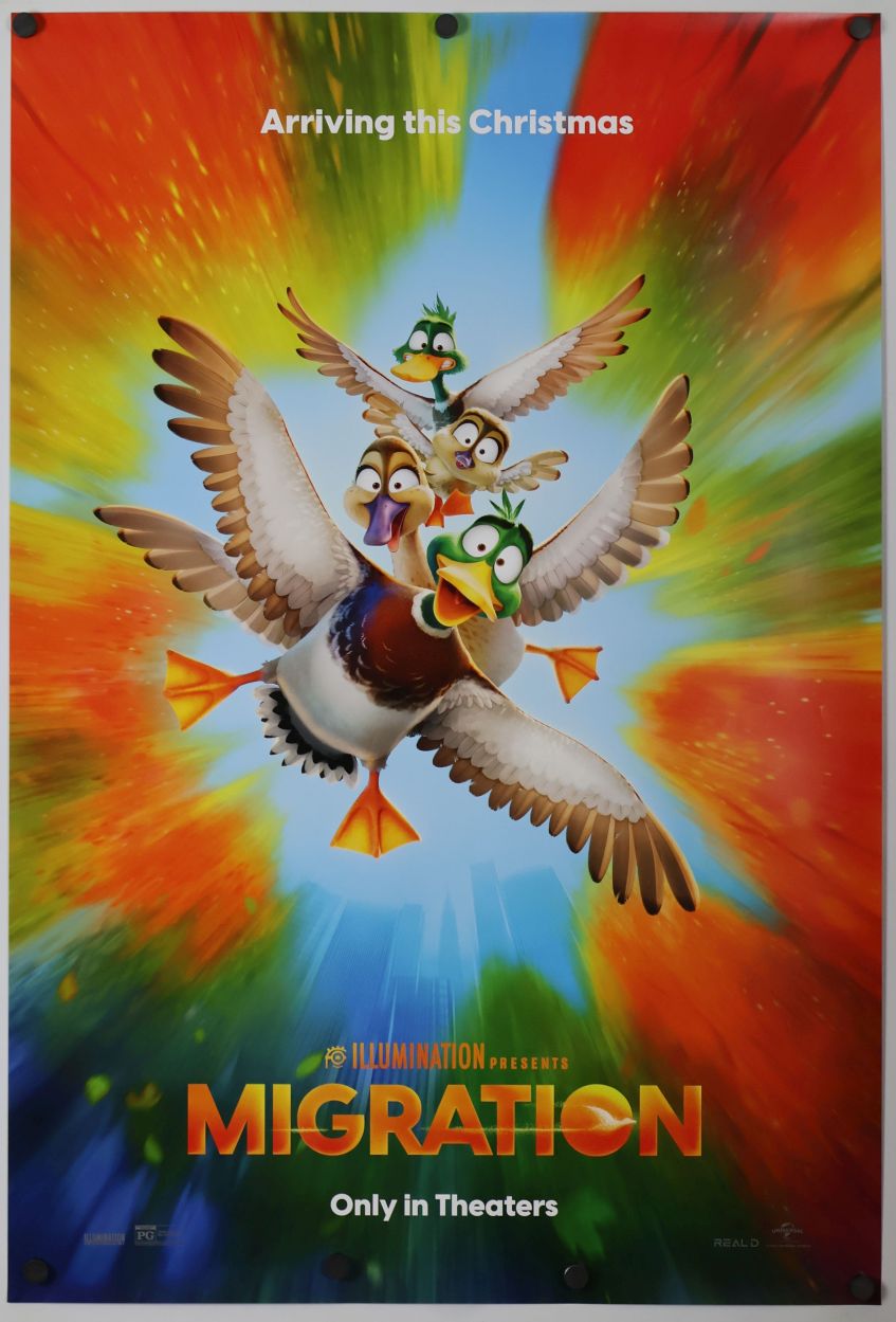 Migration (2023) original theatrical movie poster - Style B
