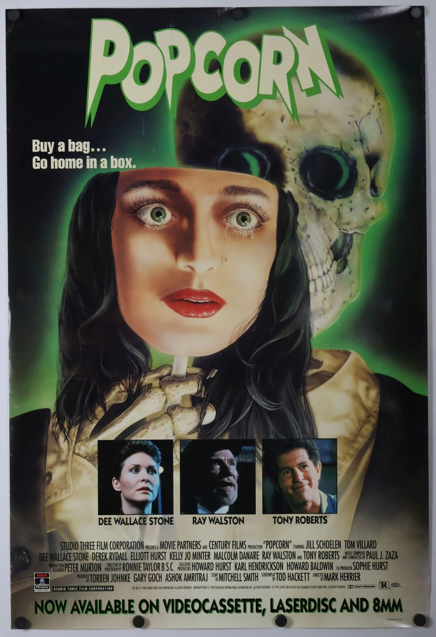 Popcorn (1991) original theatrical movie poster - Video