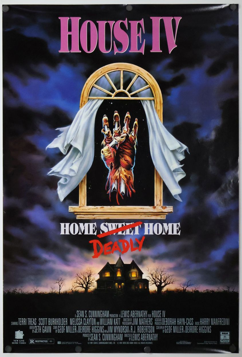 House IV (1992) original theatrical movie poster - Video