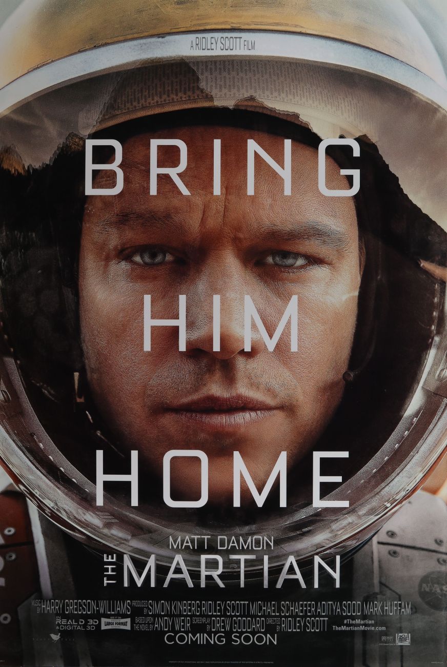 The Martian (2015) original theatrical movie poster - Final