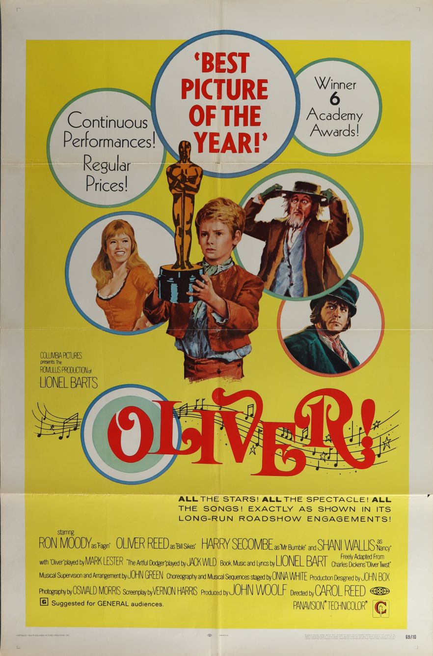 Oliver! (1968) original theatrical movie poster - Final