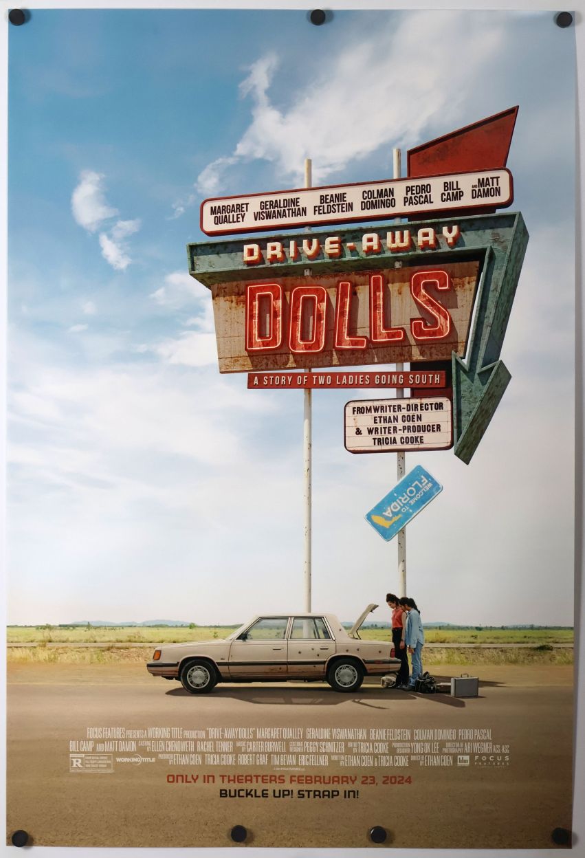 Drive-Away Dolls (2024) original theatrical movie poster - Style B