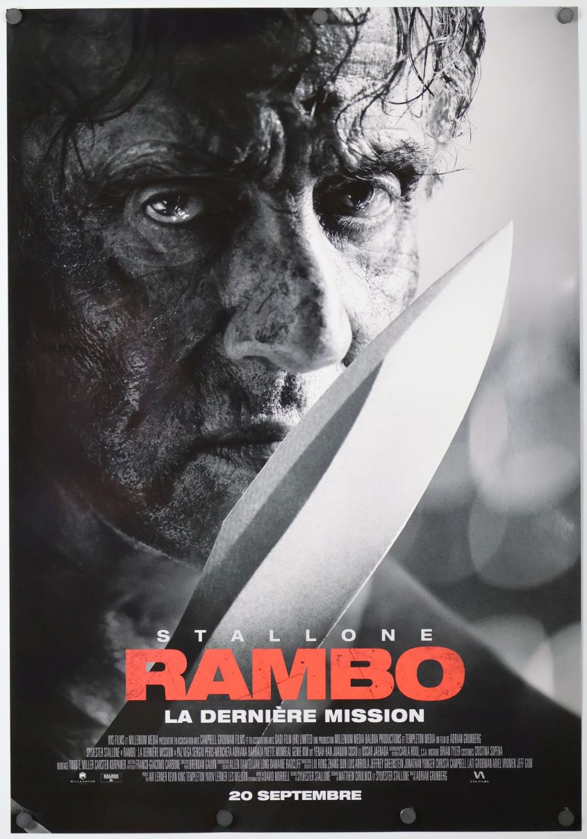 Rambo: Last Blood (2019) original theatrical movie poster - Final - French Language