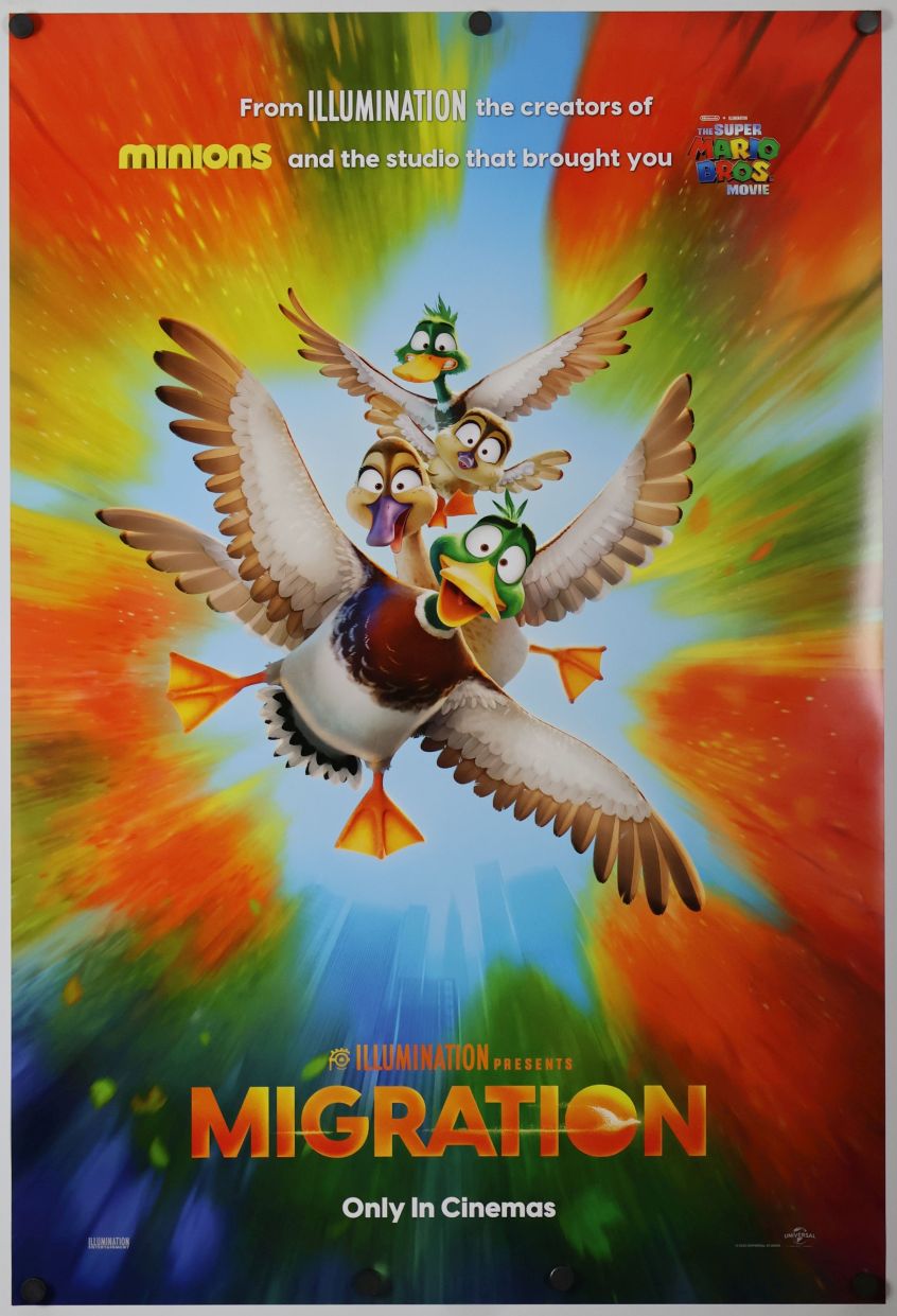 Migration (2023) original theatrical movie poster - International Style B