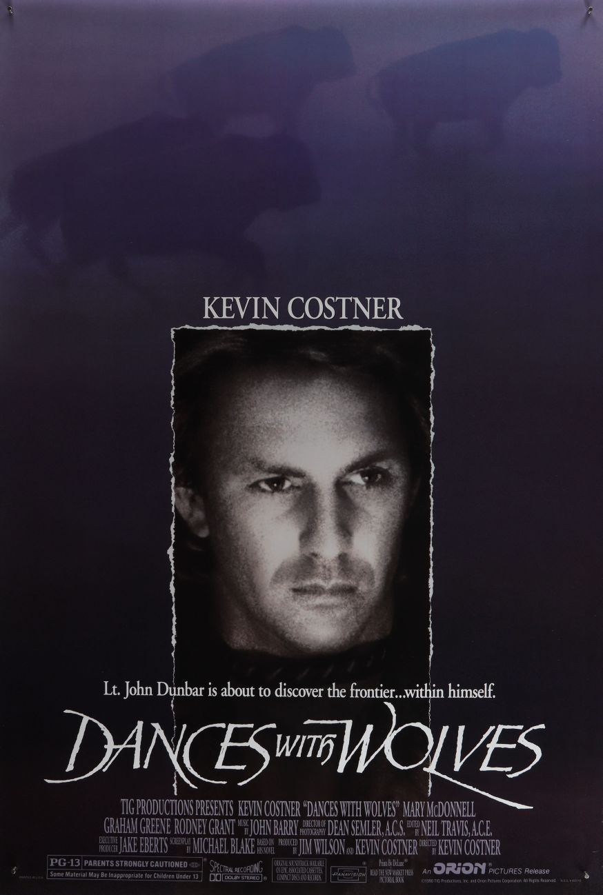 Dances with Wolves (1990) original theatrical movie poster - Final