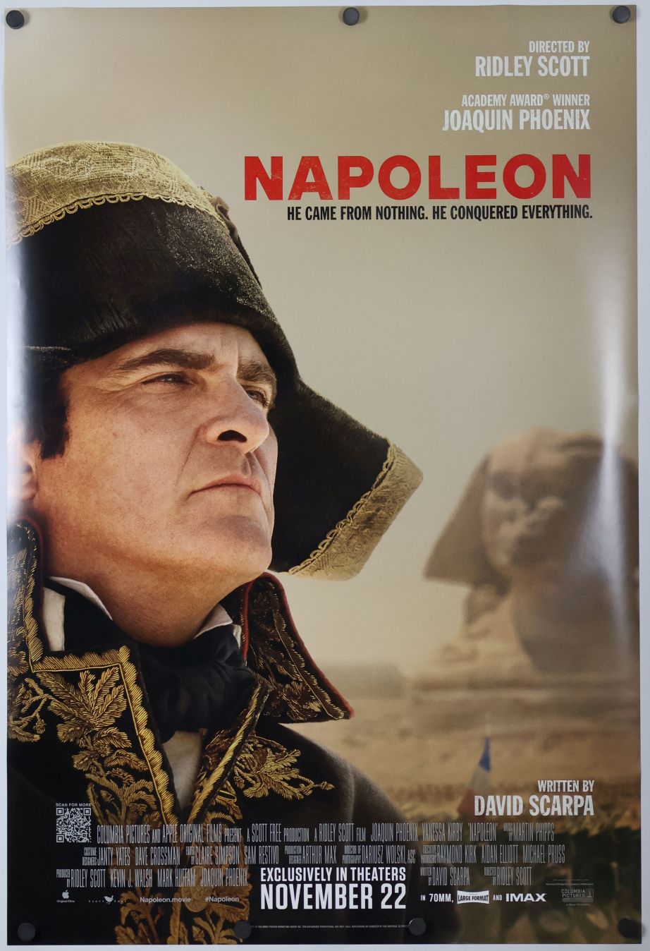 Napoleon (2023) original theatrical movie poster - Final