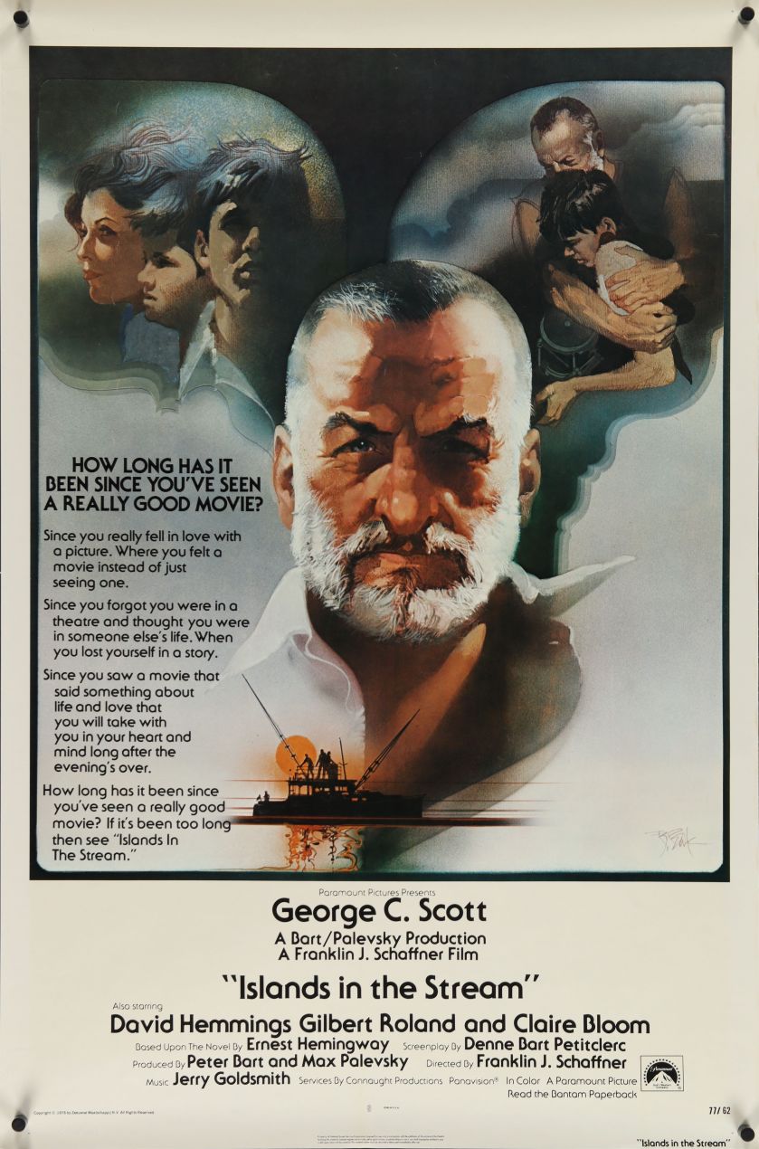 Islands in the Stream (1977) original theatrical movie poster - Final