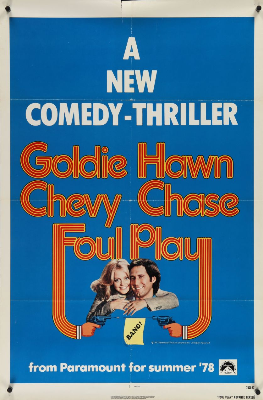 Foul Play (1978) original theatrical movie poster - Teaser