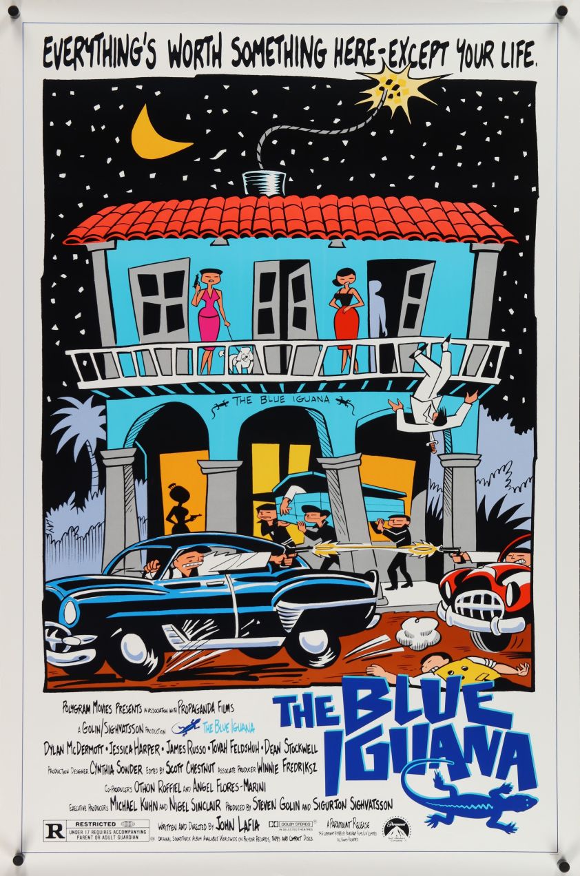 The Blue Iguana (1988) original theatrical movie poster - Final