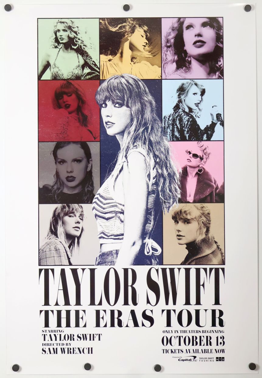 Taylor Swift: The Eras Tour (2023) original theatrical movie poster - International Style B