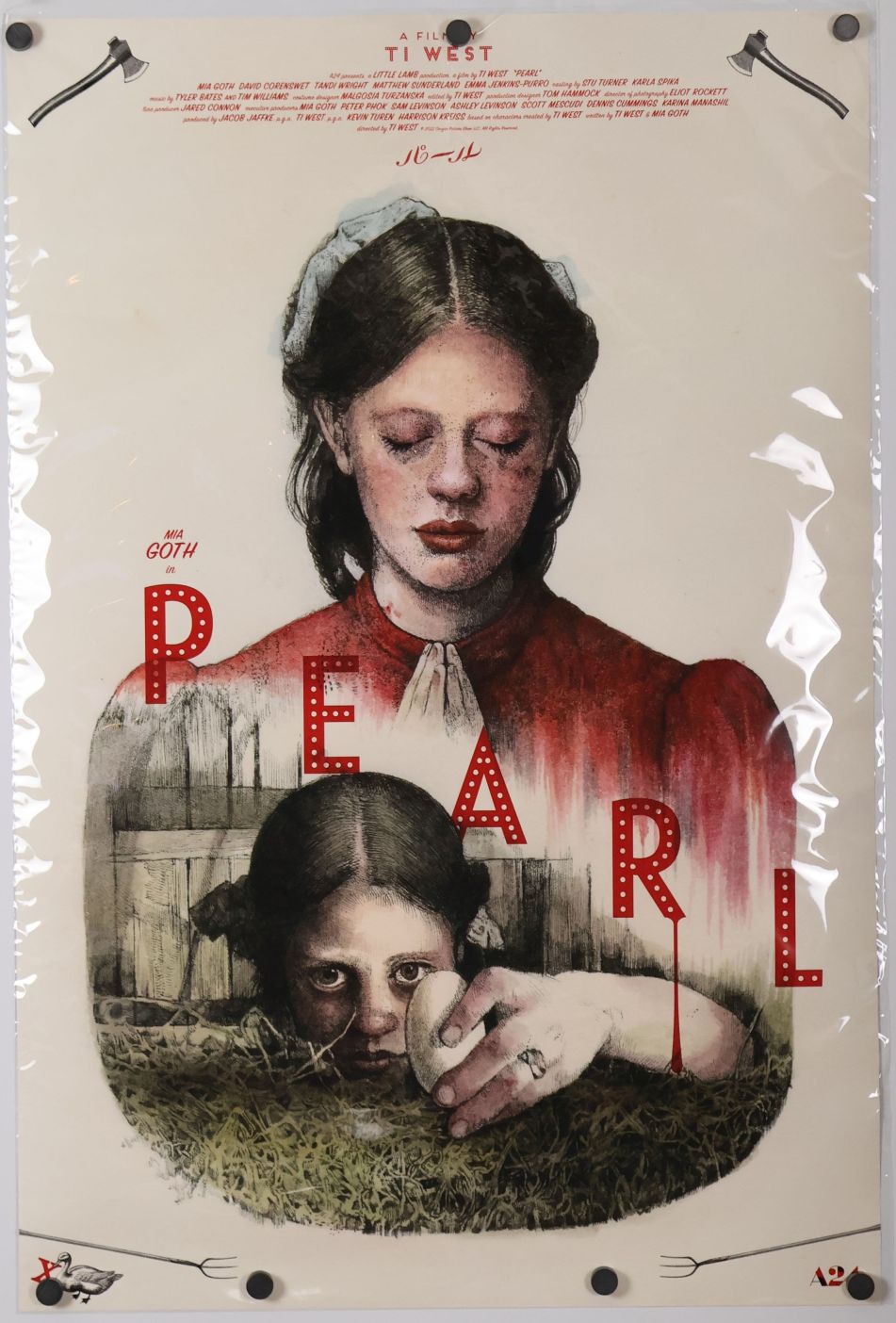 Pearl (2022) original theatrical movie poster - Giclee