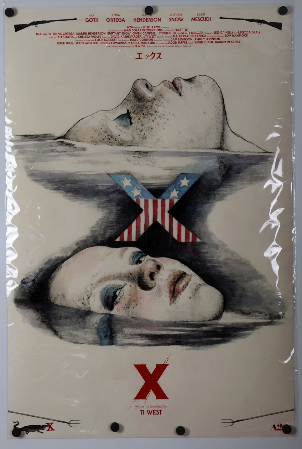 X (2022) original theatrical movie poster - Giclee
