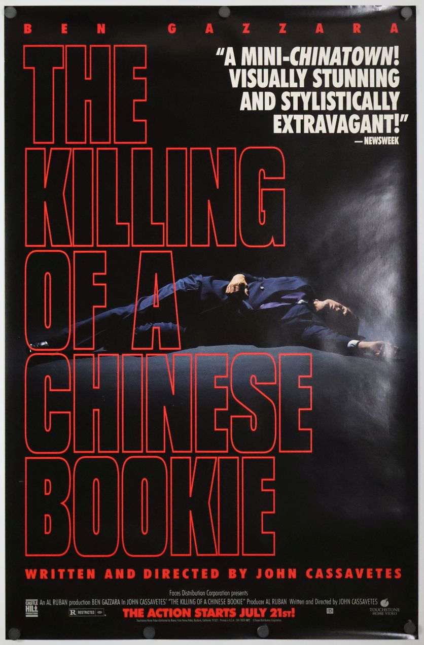 The Killing of a Chinese Bookie (1976) original theatrical movie poster - Video