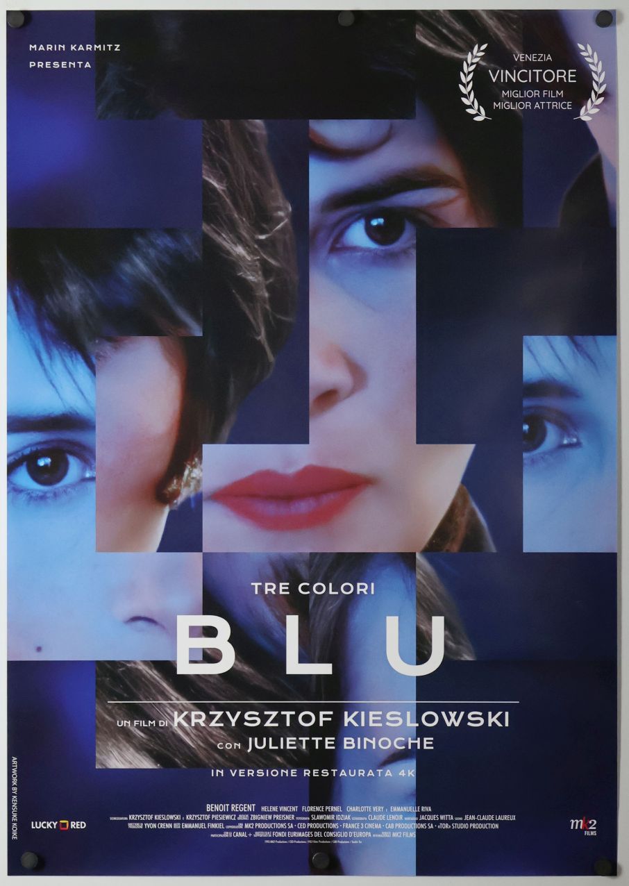 Three Colors: Blue (2022) original theatrical movie poster - Re-Release