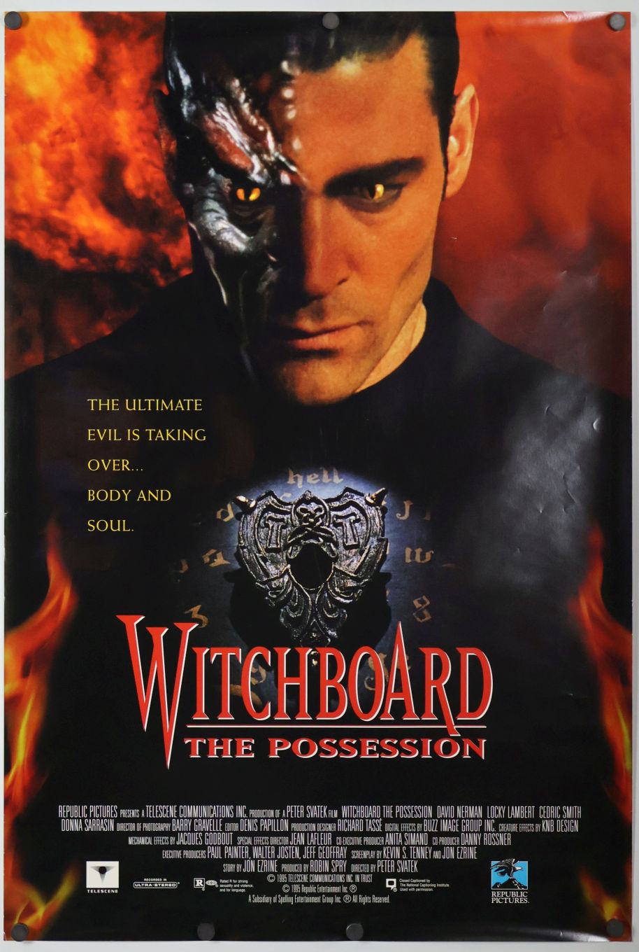 Witchboard III: The Possession (1995) original theatrical movie poster - Video