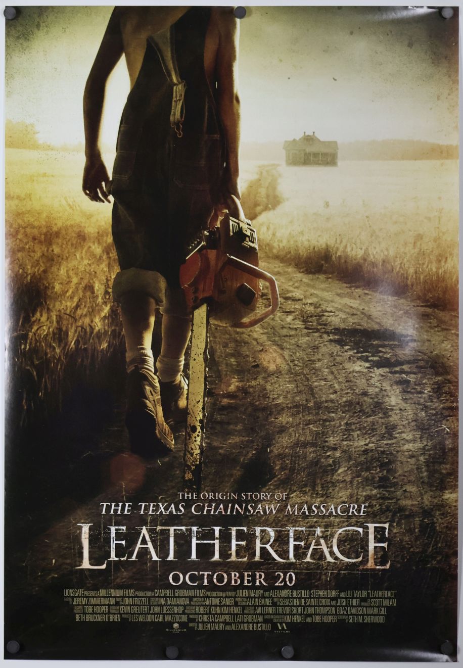 Leatherface (2017) original theatrical movie poster - Final