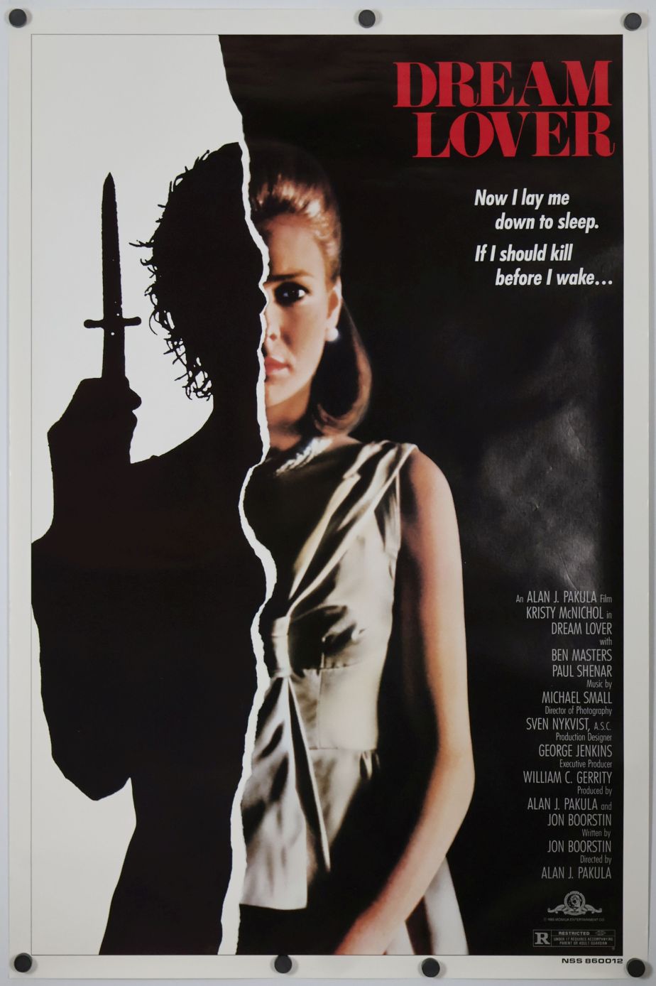 Dream Lover (1986) original theatrical movie poster - Final