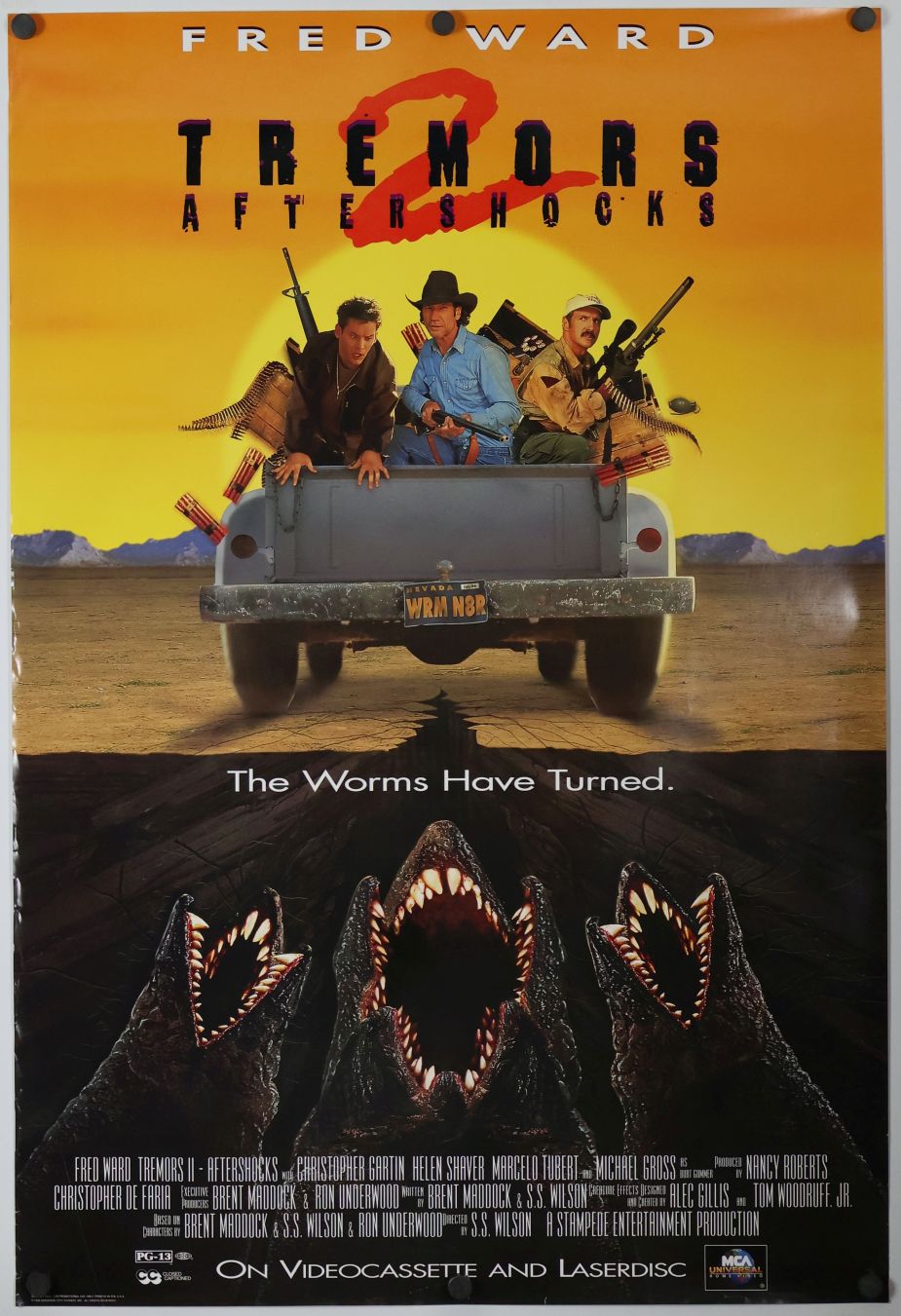 Tremors II: Aftershocks (1996) original theatrical movie poster - Video