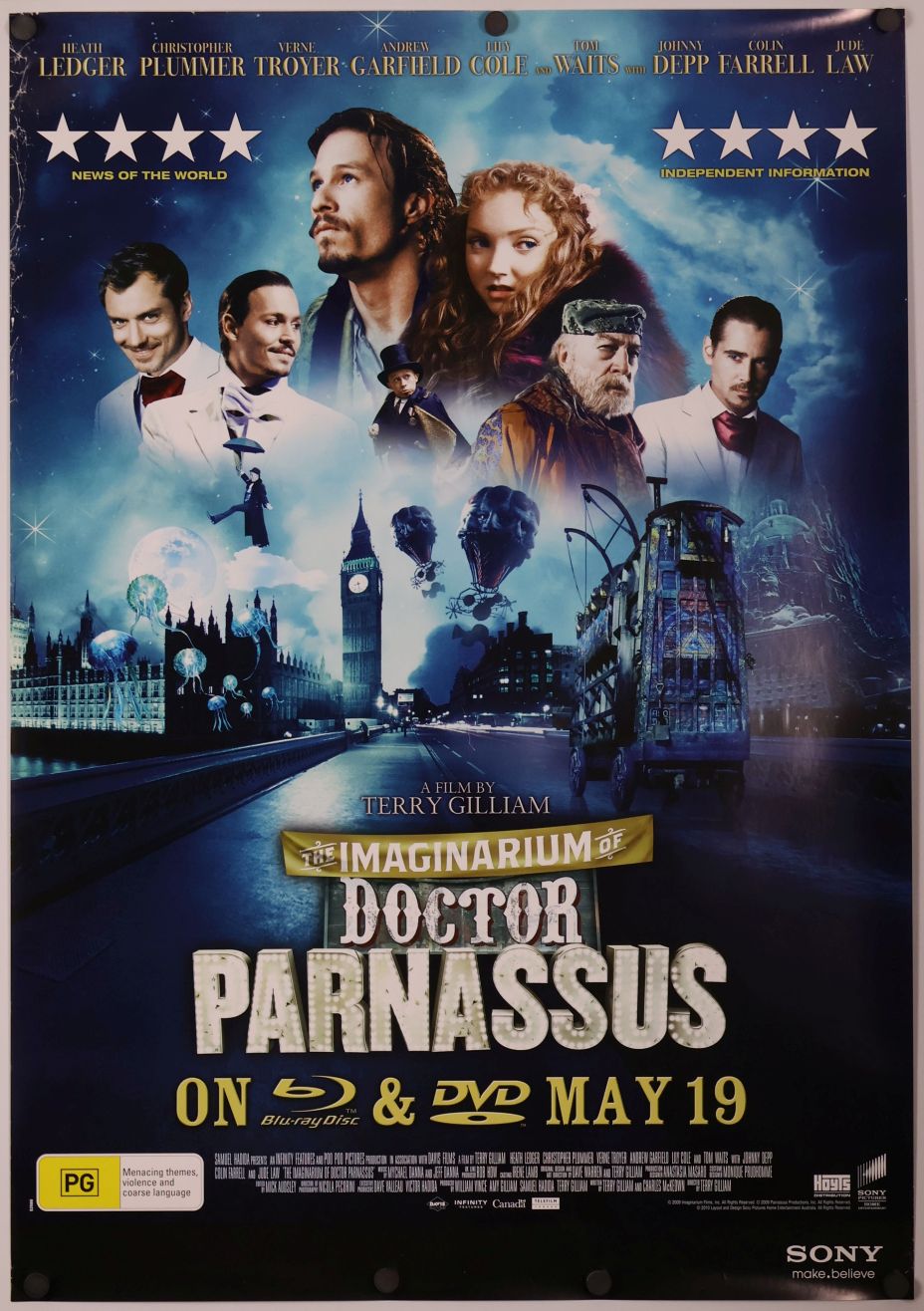 The Imaginarium of Doctor Parnassus (2009) original theatrical movie poster - Video