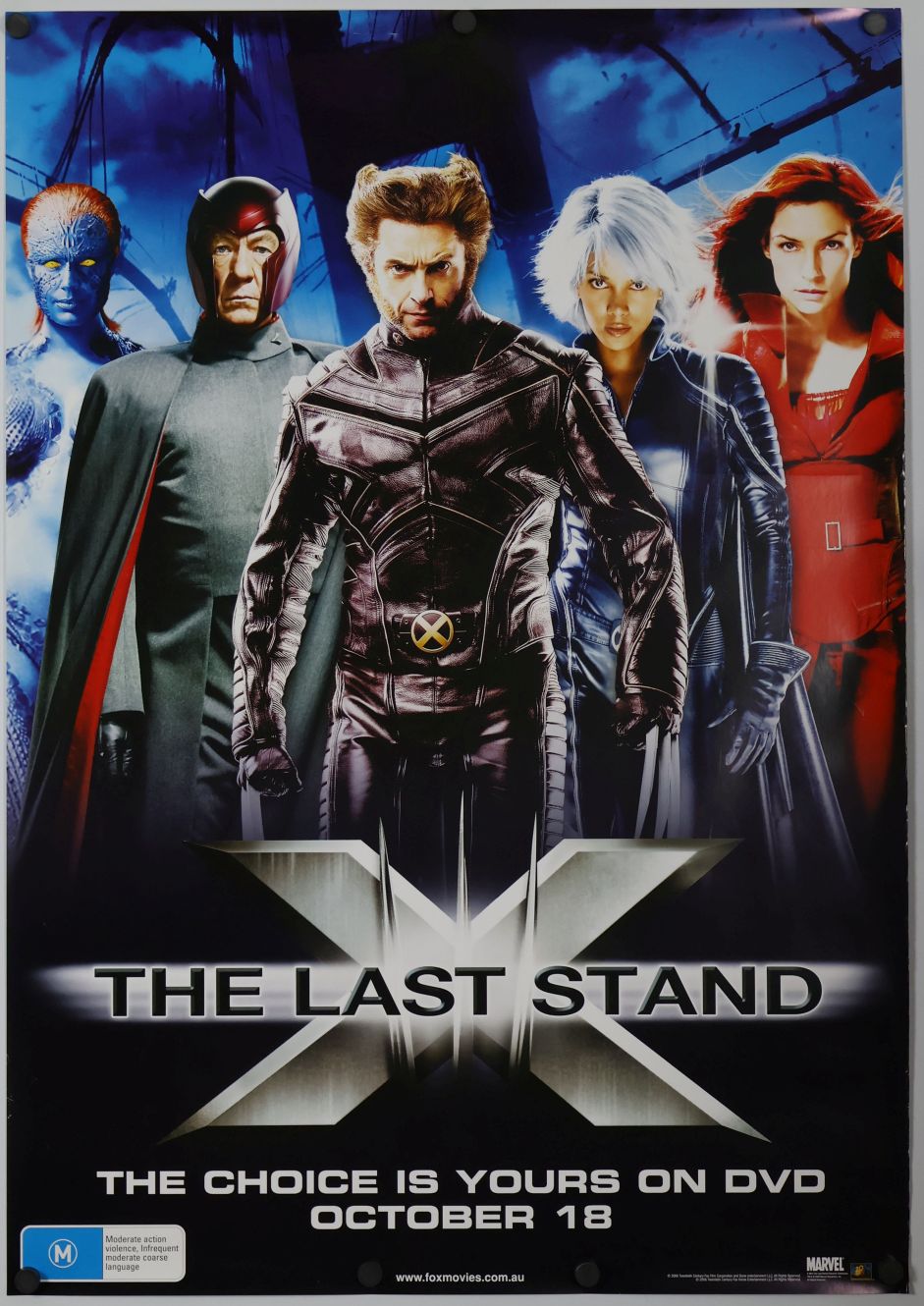X-Men: The Last Stand (2006) original theatrical movie poster - Video