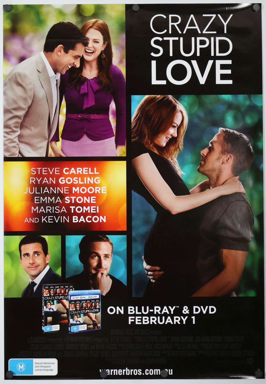 Crazy, Stupid, Love. (2011) original theatrical movie poster - Video