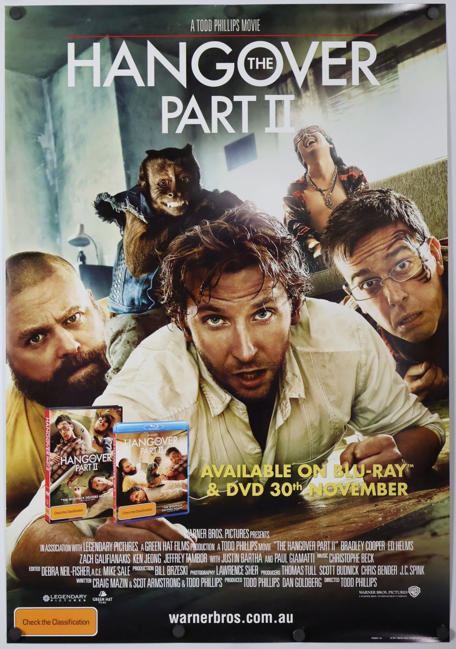The Hangover Part II (2011) original theatrical movie poster - Video