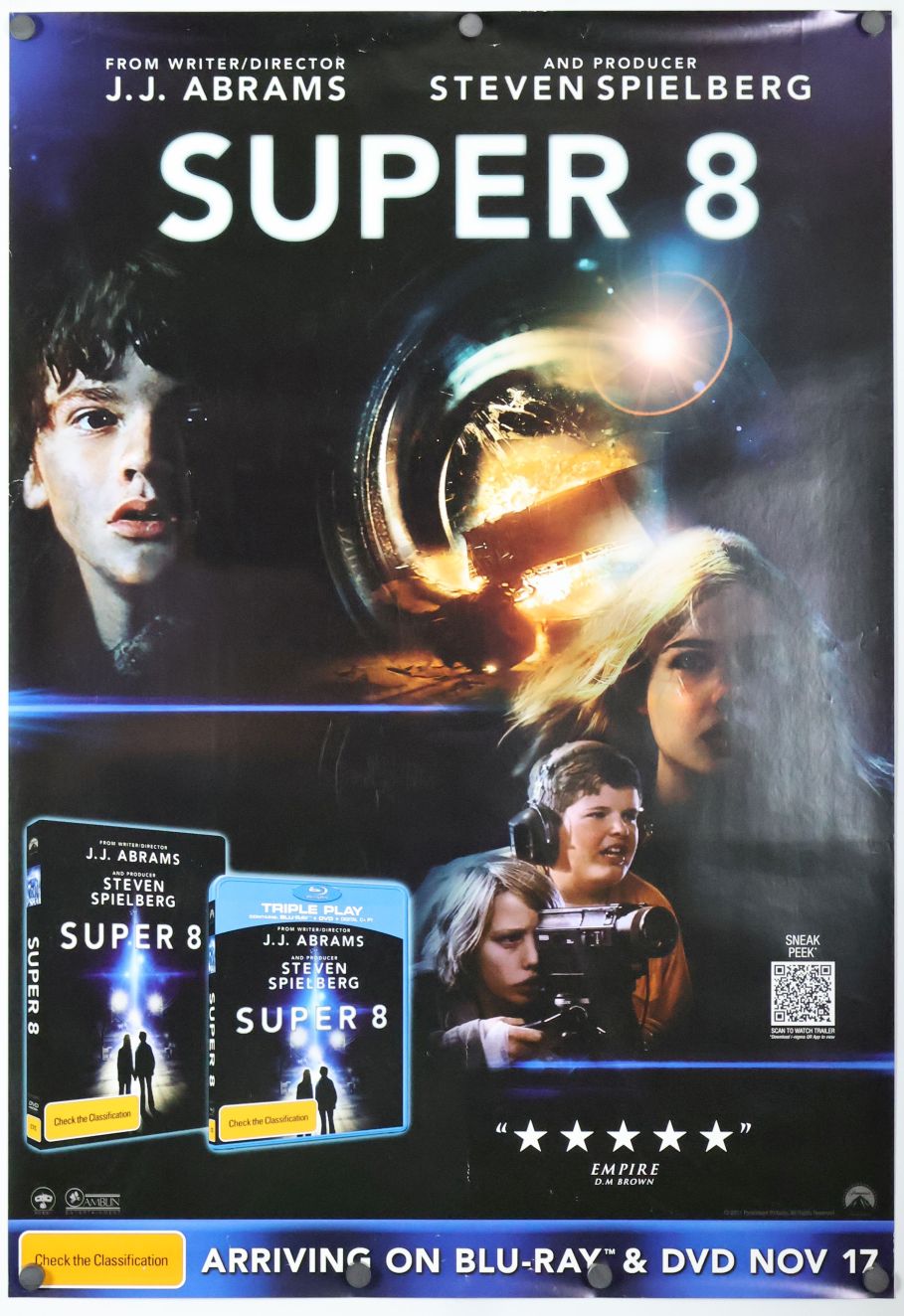 Super 8 (2011) original theatrical movie poster - Video