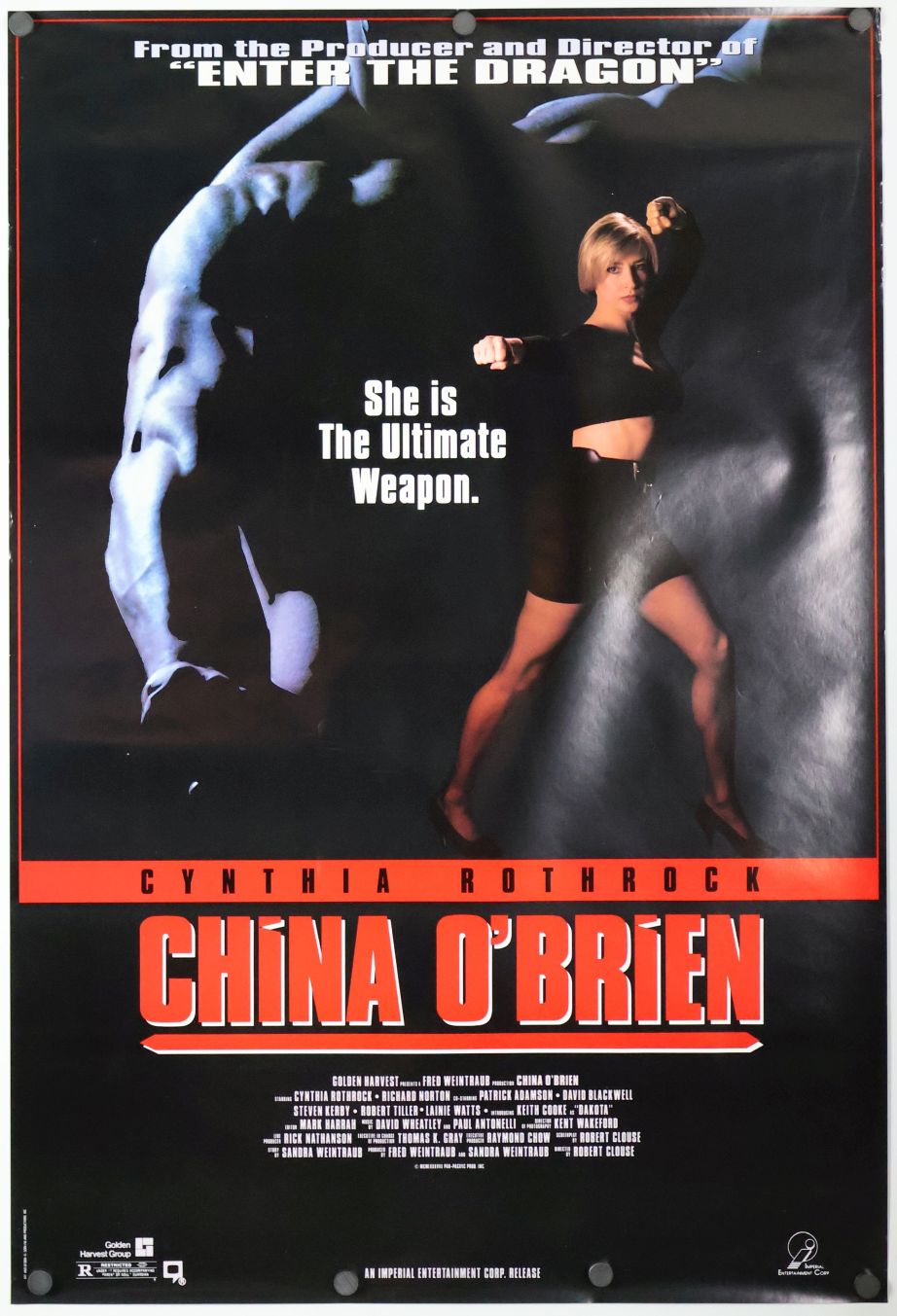 China O'Brien (1990) original theatrical movie poster - Video