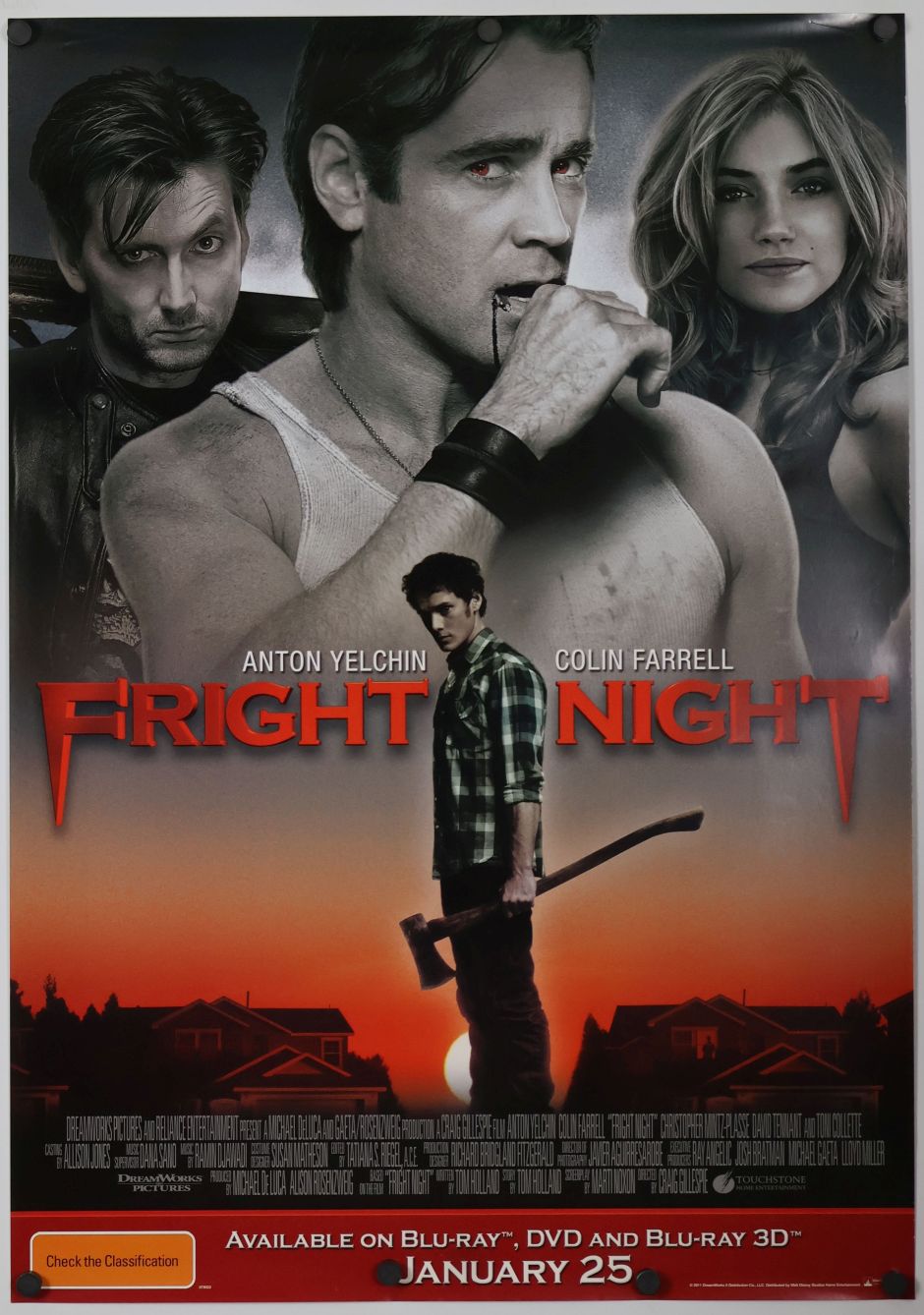 Fright Night (2011) original theatrical movie poster - Video