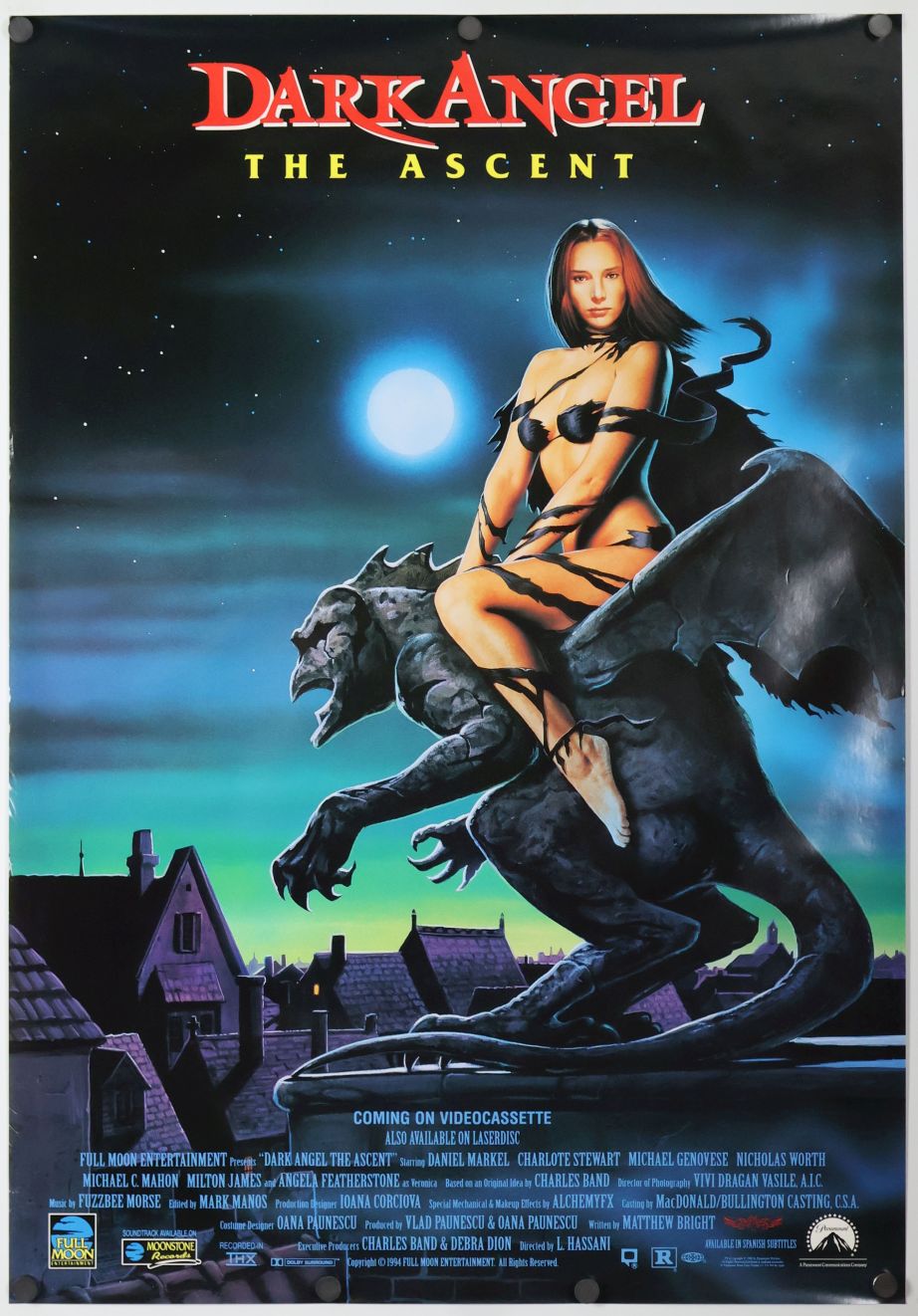 Dark Angel: The Ascent (1994) original theatrical movie poster - Video