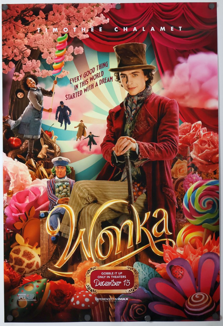 Wonka (2023) original theatrical movie poster - Final