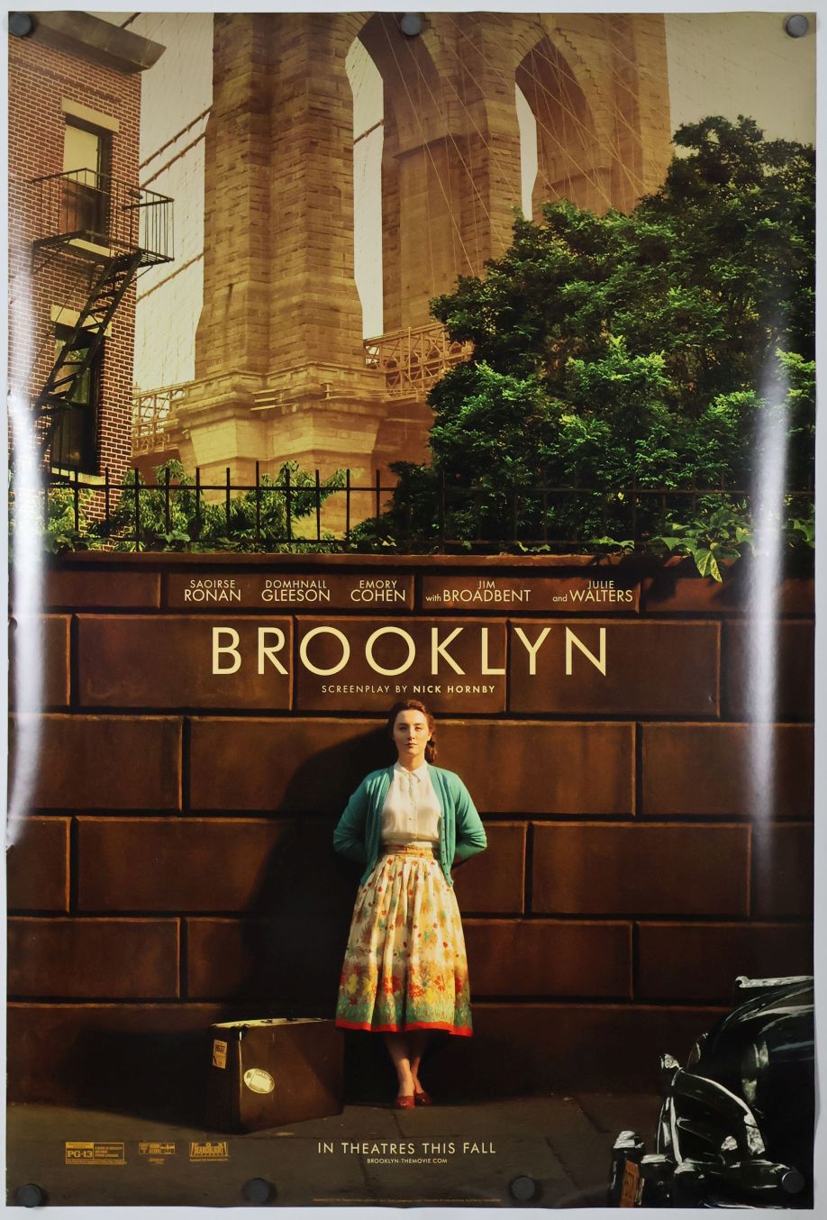 Brooklyn (2015) original theatrical movie poster - Advance