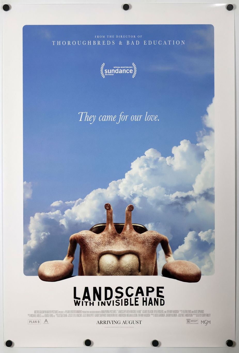 Landscape with Invisible Hand (2023) original theatrical movie poster - Final