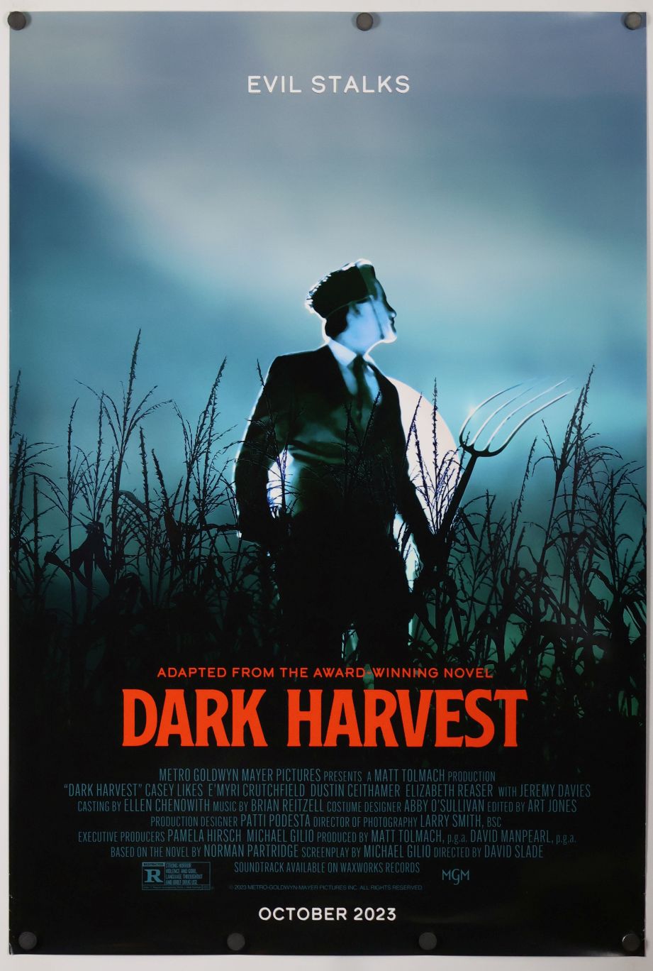 Dark Harvest (2023) original theatrical movie poster - Final