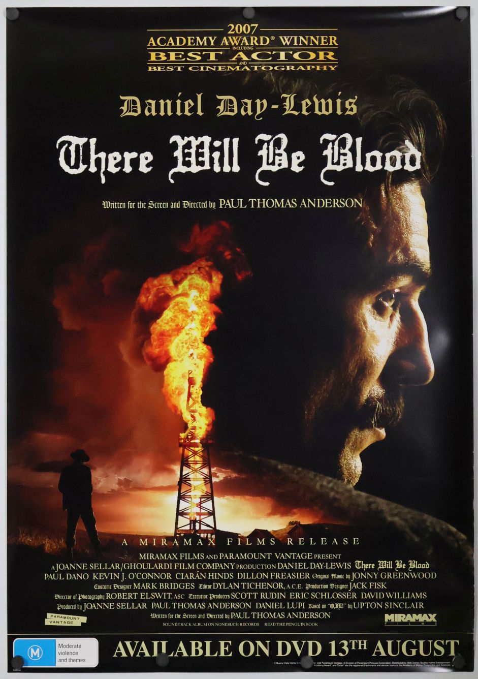 There Will Be Blood (2008) original theatrical movie poster - Video