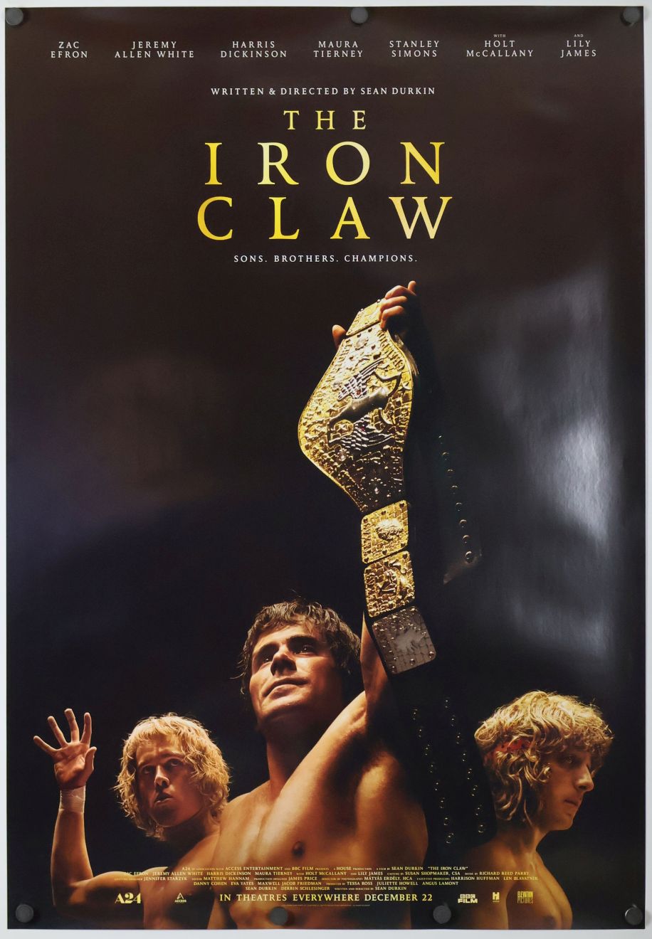 The Iron Claw (2023) original theatrical movie poster - Final