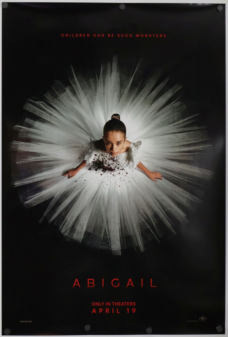 Abigail (2024) original theatrical movie poster - Advance