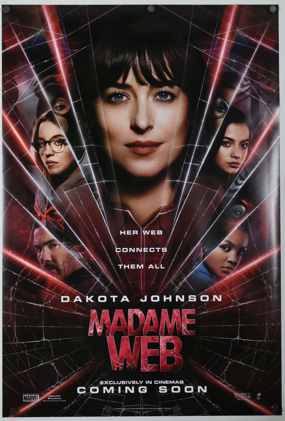 Madame Web (2024) original theatrical movie poster - International Advance