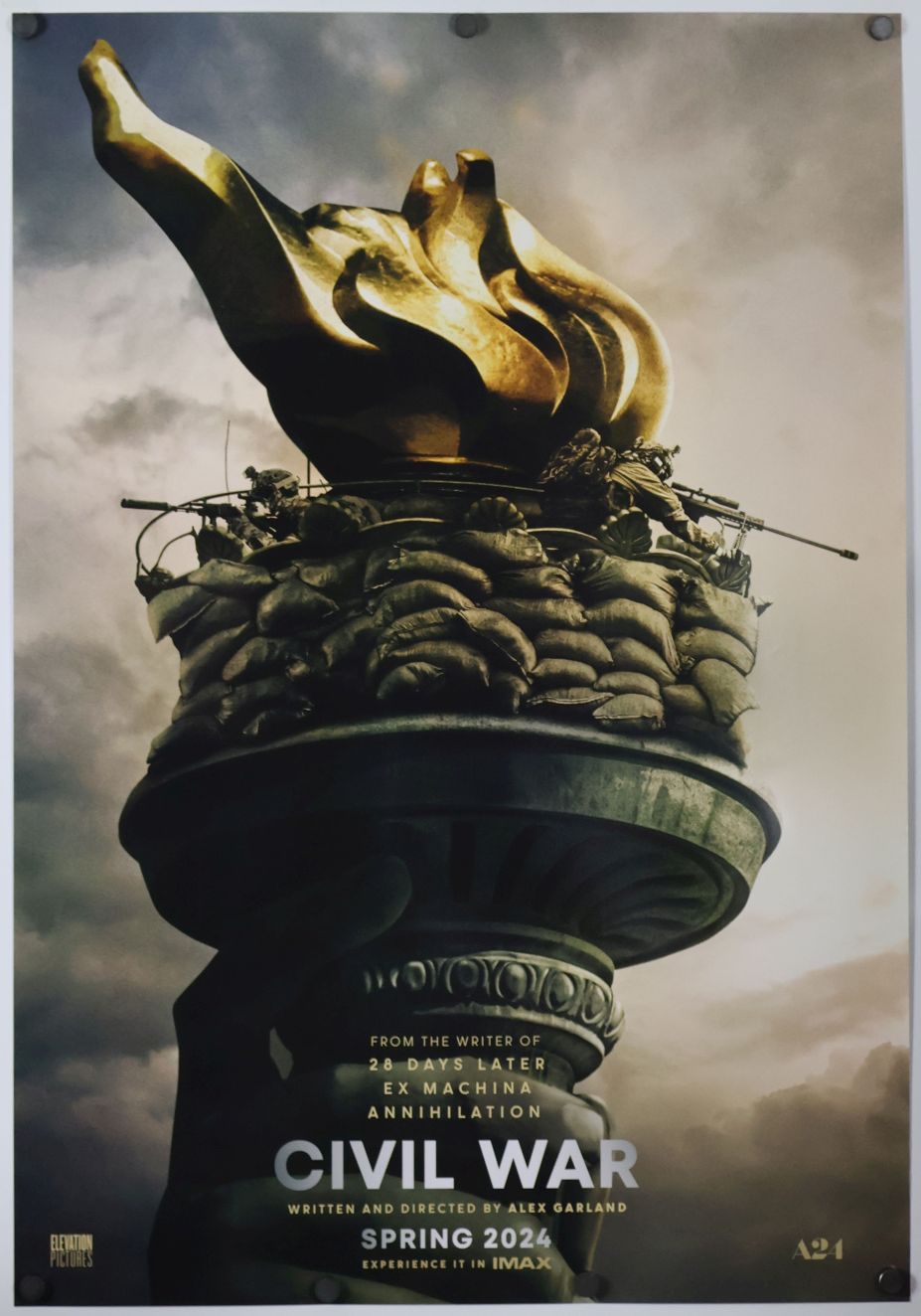 Civil War (2024) original theatrical movie poster - Advance