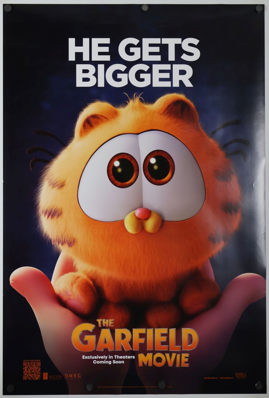 The Garfield Movie (2024) original theatrical movie poster - Advance
