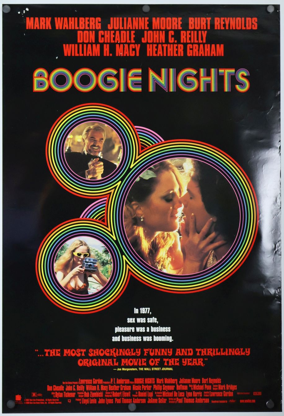 Boogie Nights (1997) original theatrical movie poster - Video