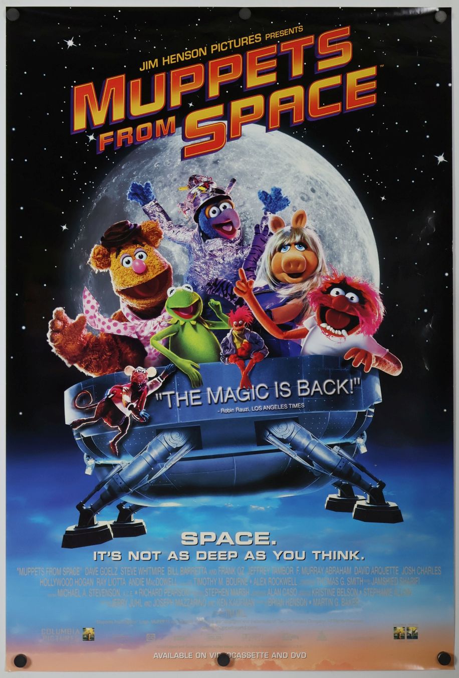 Muppets from Space (1999) original theatrical movie poster - Video