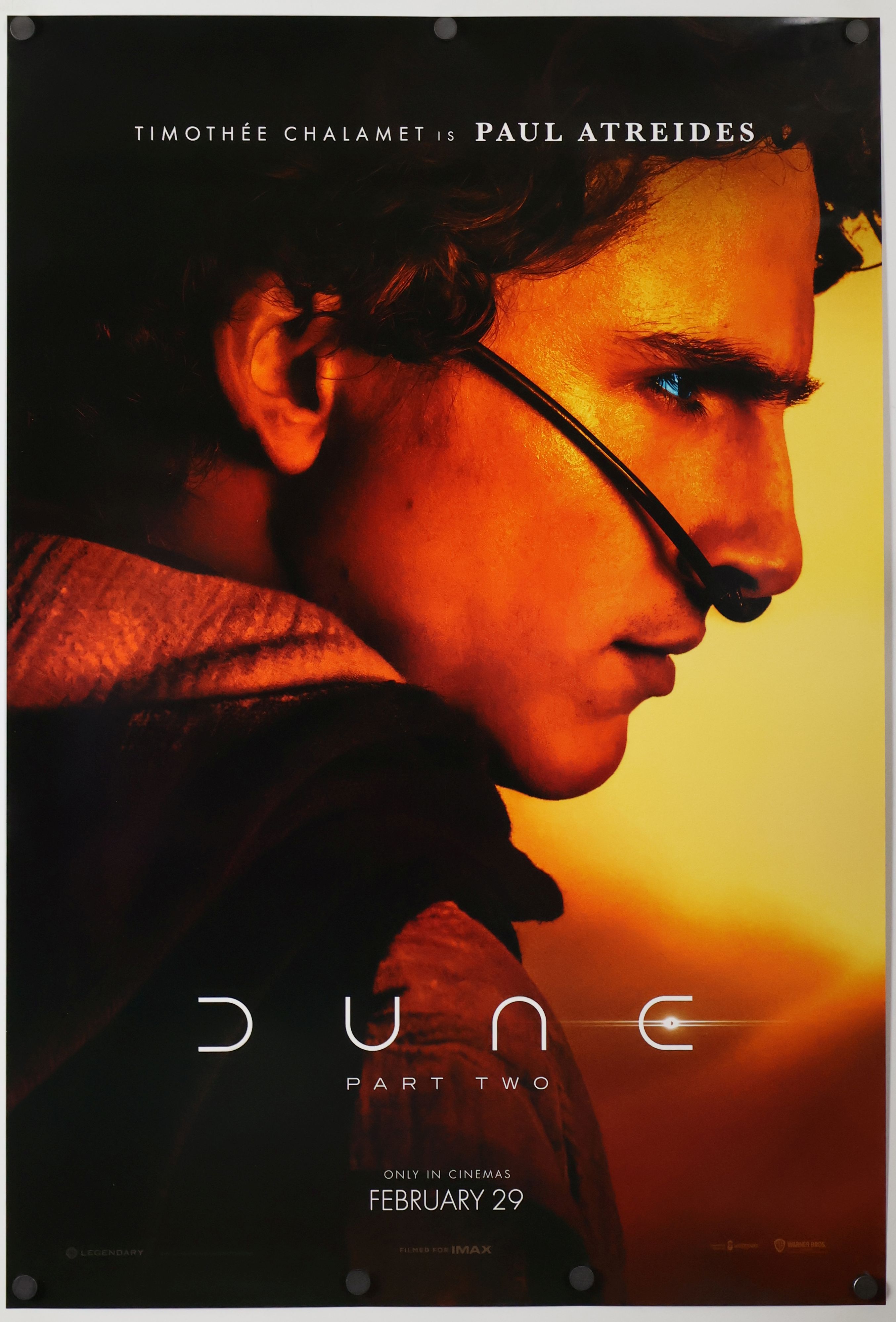 Dune: Part Two (2024) original theatrical movie poster - International Advance B